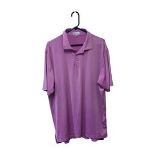 Peter Millar Summer Comfort Shirt Mens Extra Large (XL) Polo Lavender